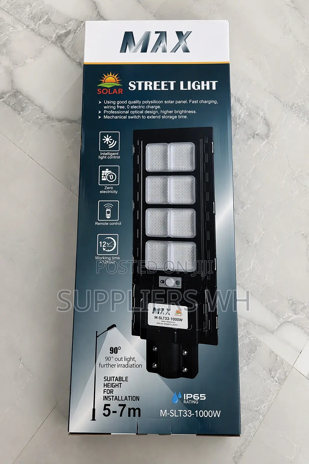 Solar Streetlight Durable Solar Street Light 1000w Remote