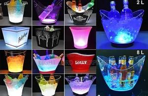 Party Ice Bucket With Light Champagne