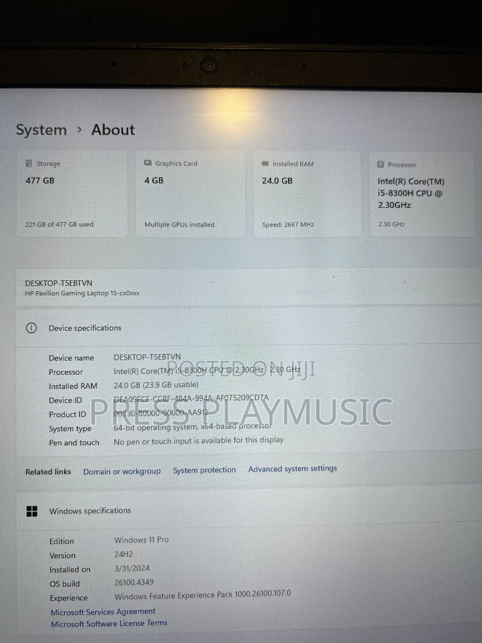 Laptop HP 15 24GB Intel Core i5 SSD 500GB