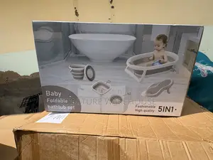 Grey 5-in-1 Baby Foldable Bathtub Set