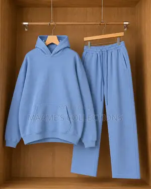 Men’s Plain Hoodie Tracksuit Set | Stylish Top Bottom Wear