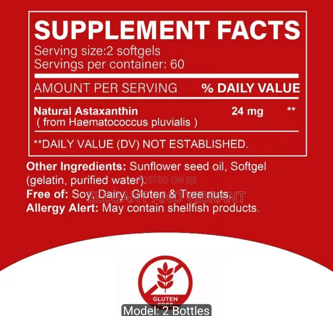 Astaxanthin From Microalgae Triple Strength 24mg Soft Gel