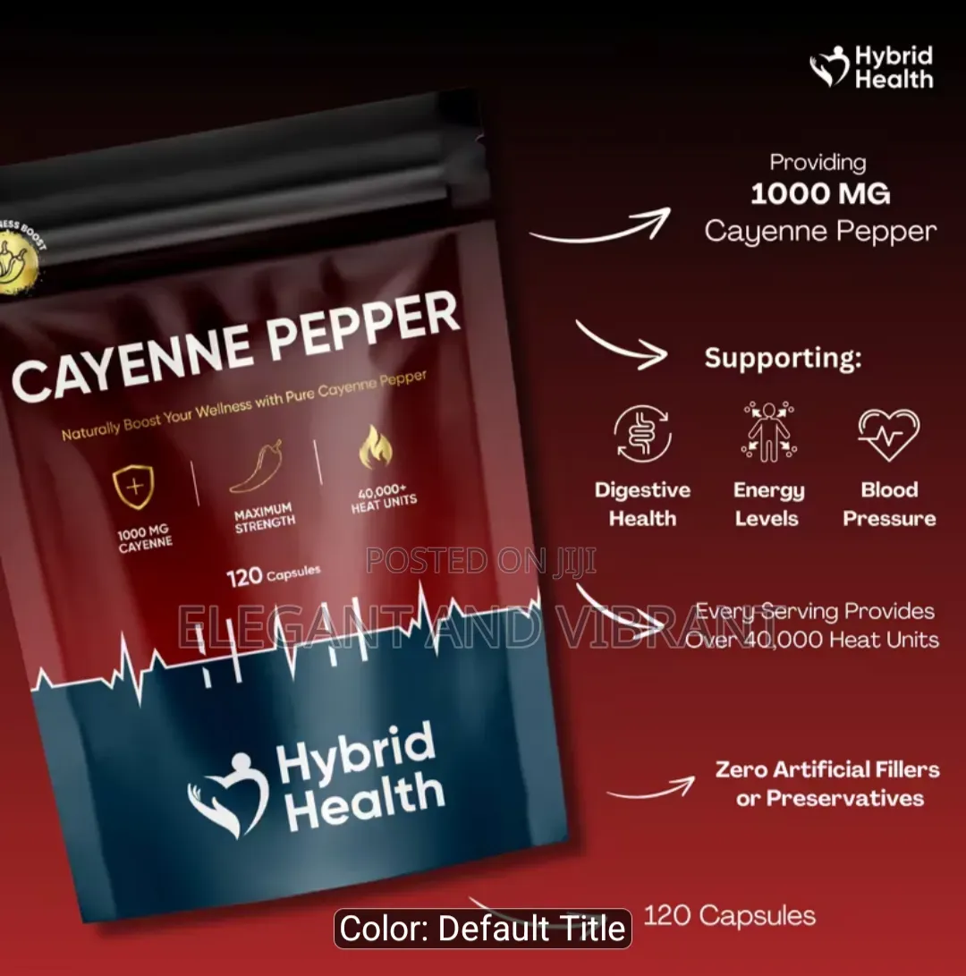Cayenne Pepper 1000mg, 120 Capsules