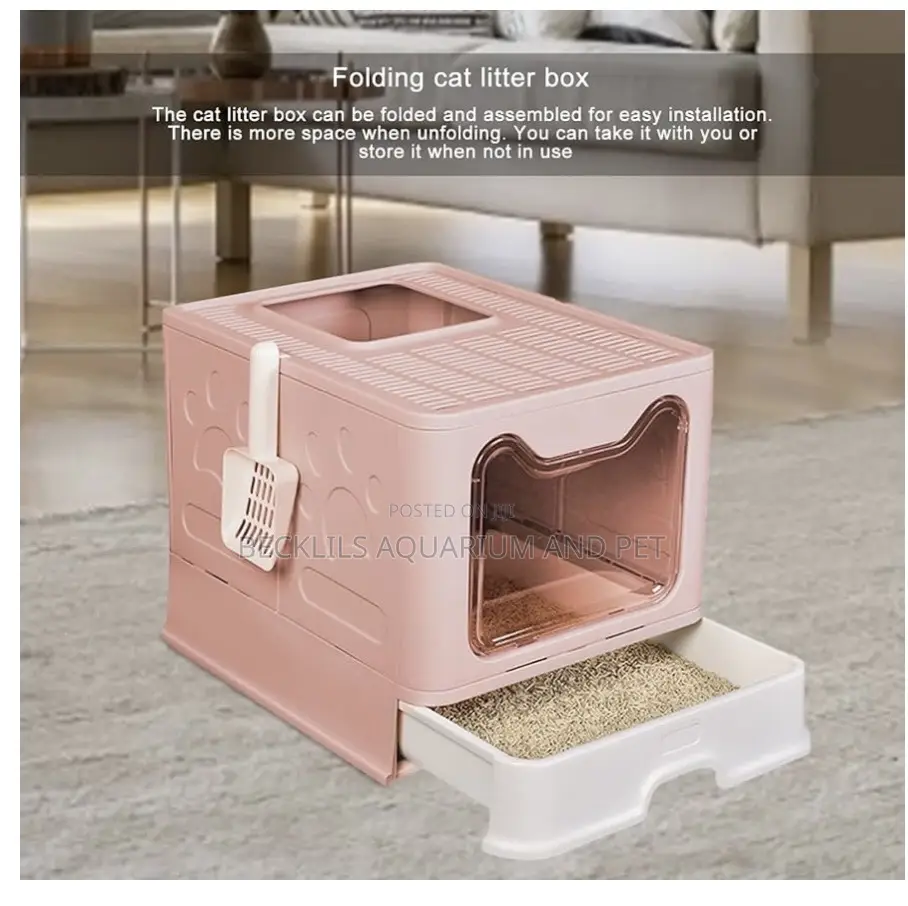 Upper Grade Enclose Bigger Litter Box
