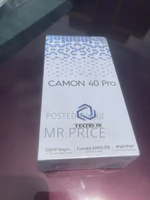 New Tecno Camon 40 Pro 5G 256 GB Black