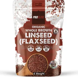 Whole Brown Linseed Flaxseed, High in Fibre and Rice in Omega 3