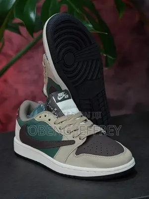 Original Nike Air Jordan 1 Travis Scott Medium Olive
