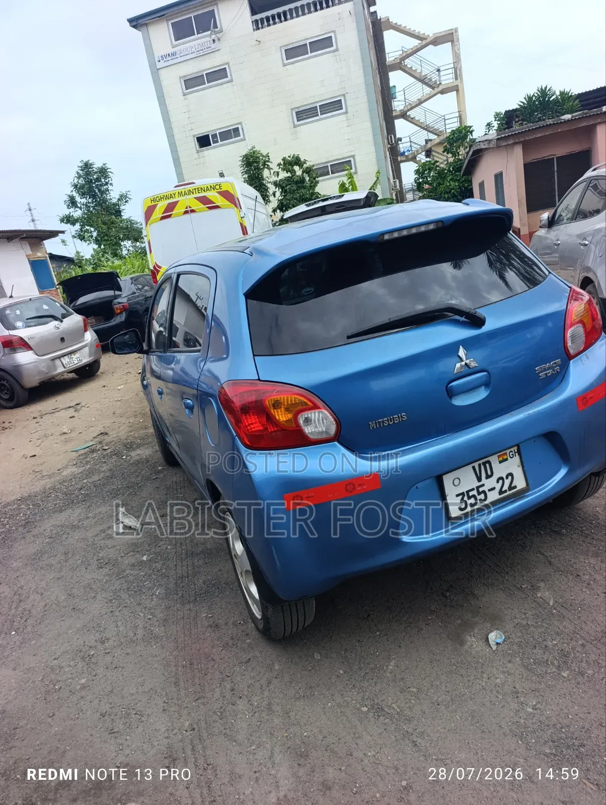 Mitsubishi Spacestar 2013 Blue