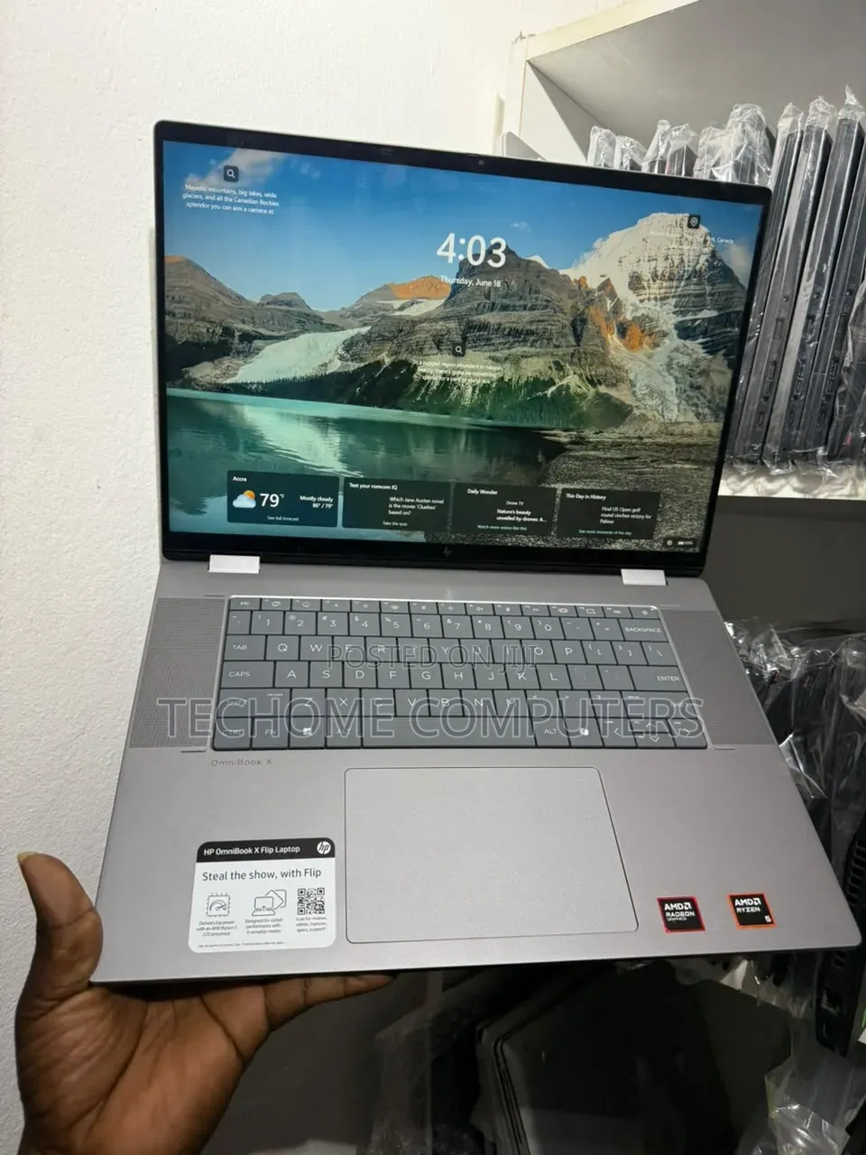 Laptop HP OmniBook X Laptop 14-fe0097nr 8GB AMD Ryzen 5 SSD 512GB