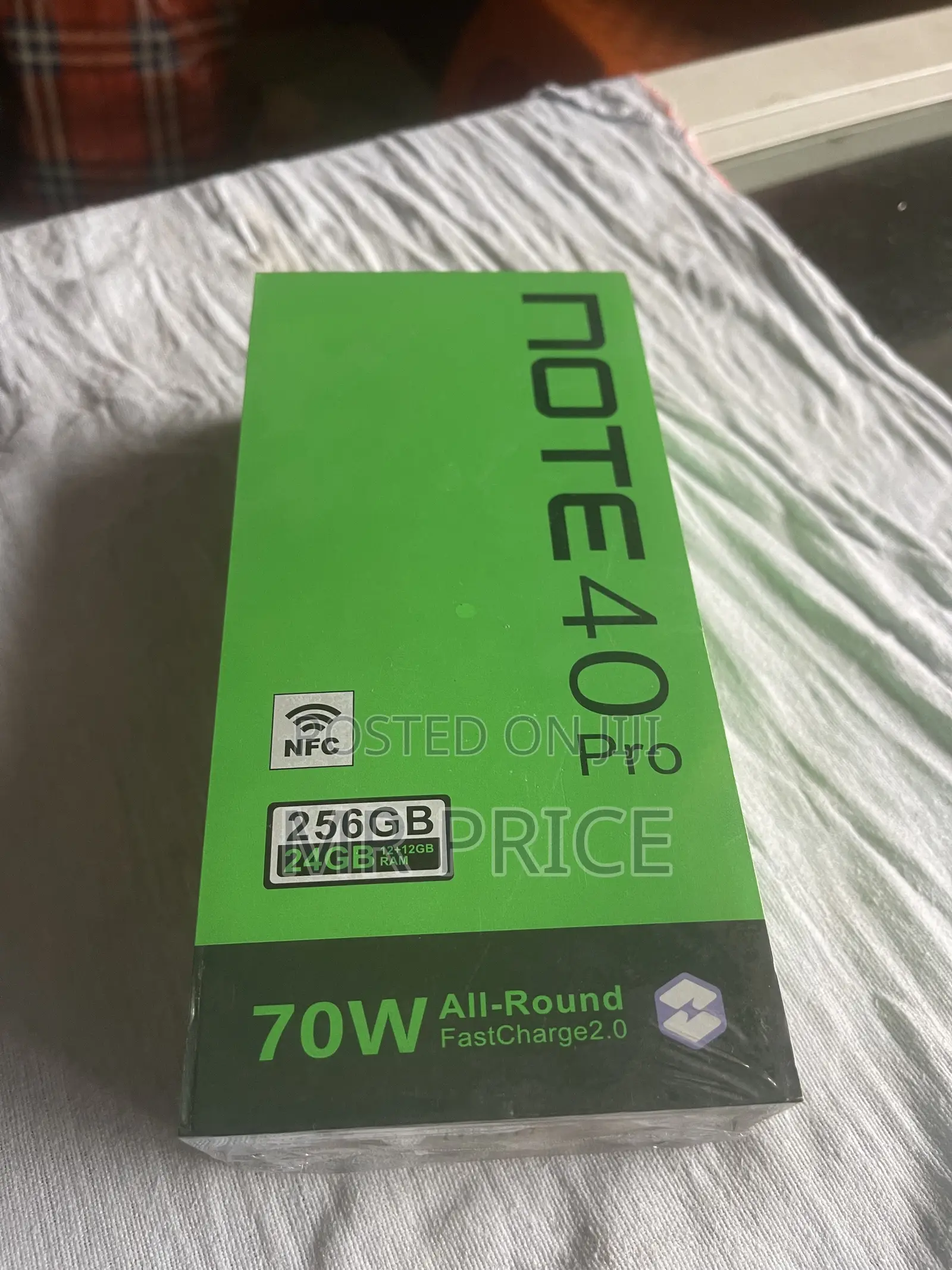 New Infinix Note 40 Pro 256 GB Black