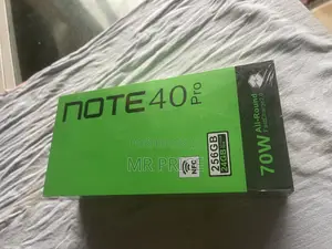 New Infinix Note 40 Pro 256 GB Black