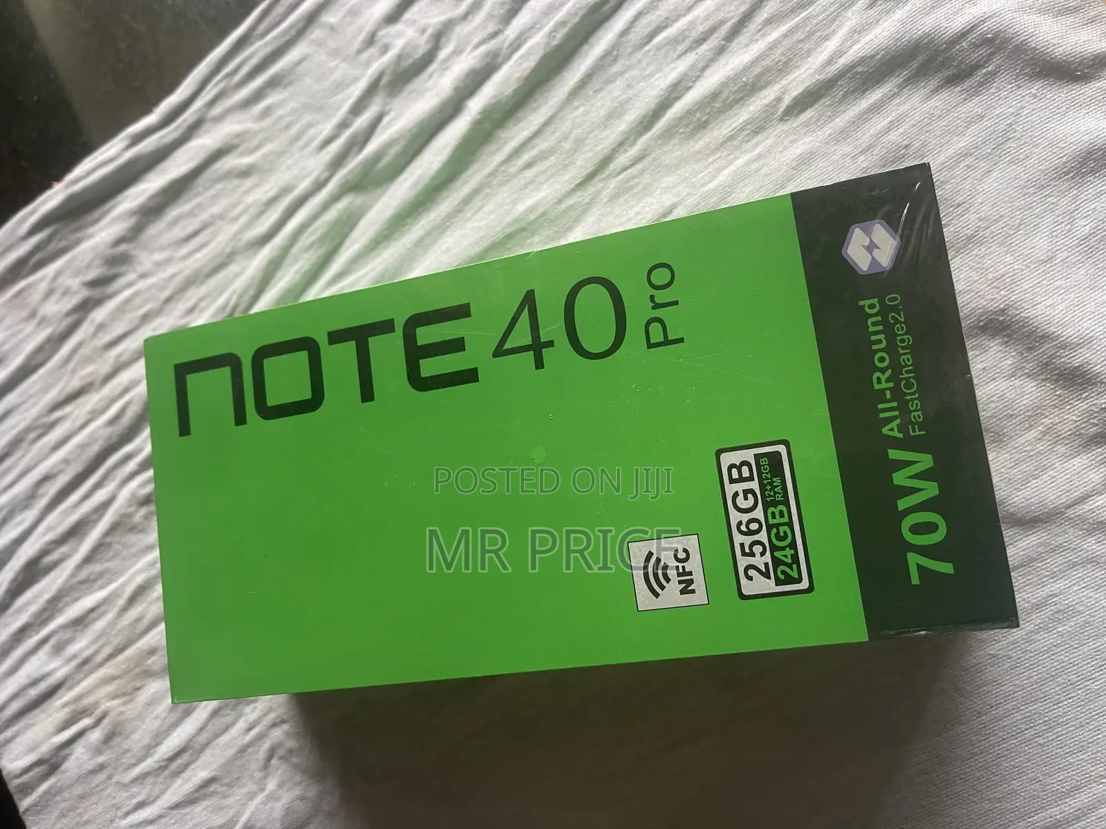 New Infinix Note 40 Pro 256 GB Black