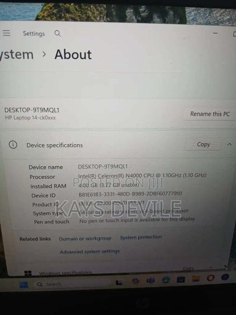 Laptop HP 4GB Intel Core i5 HDD 256GB