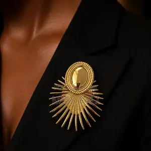 Golden Solstice Brooch