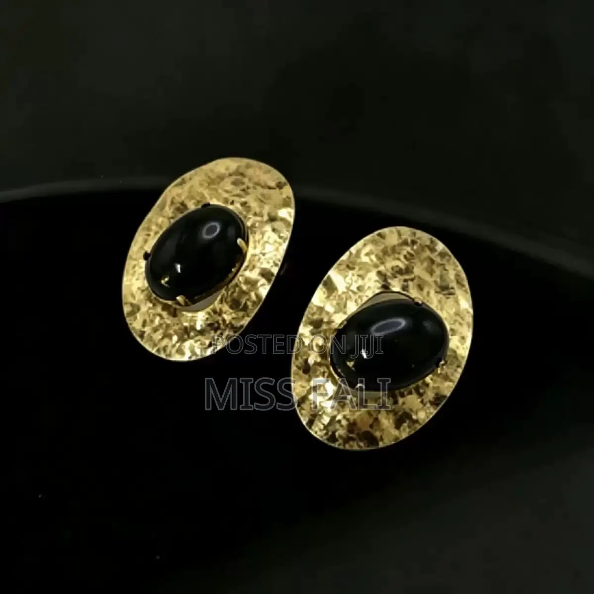 Obsidian Luxe Studs