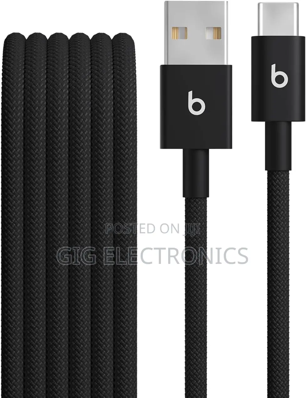 Beats USB-A to USB-C Woven Fast Charging Cable 5ft - Bolt Black