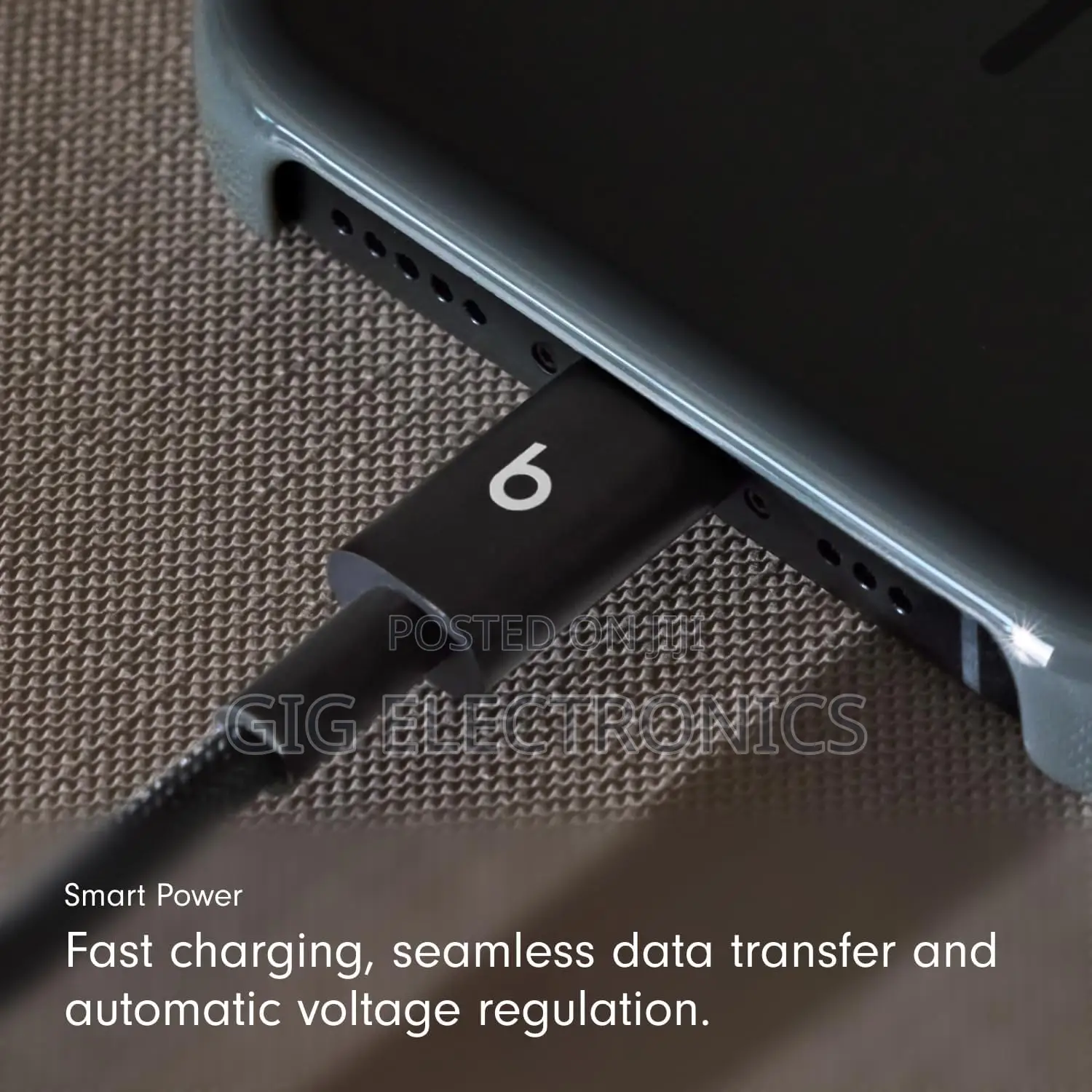 Beats USB-A to USB-C Woven Fast Charging Cable 5ft - Bolt Black