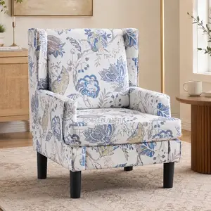 Accent Chair (Blue Floral)