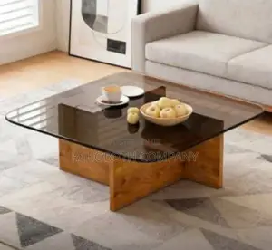 Center Table With Glass Surface Modern