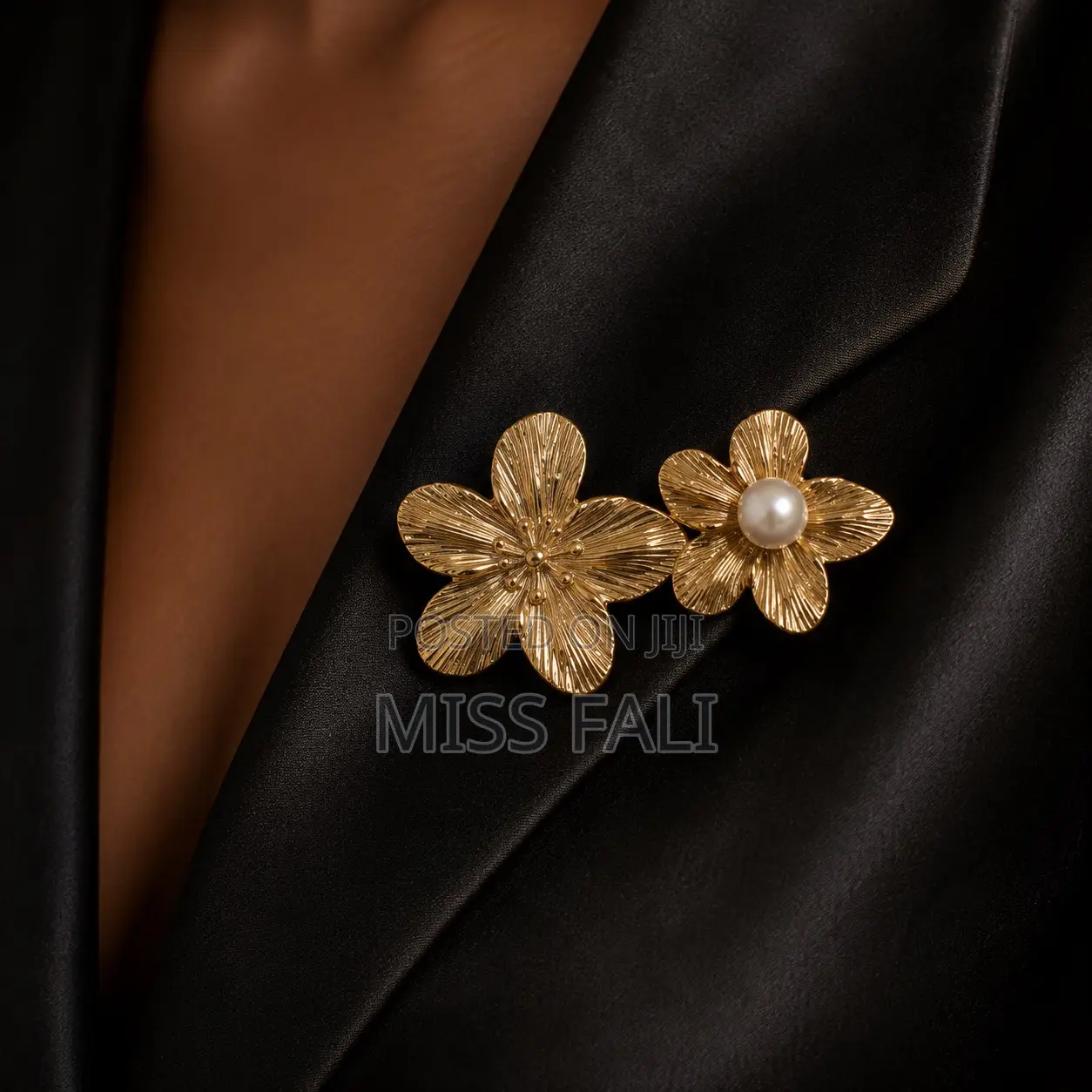 Twin Blossom Brooch