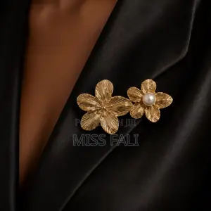 Twin Blossom Brooch