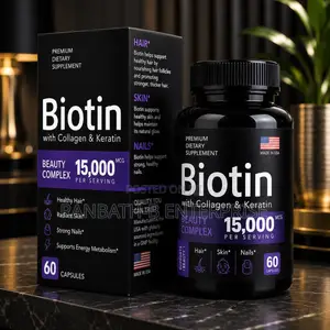 Premium Biotin Hair, Skin Nails Formula – 15,000 MCG