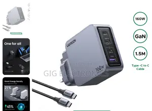 Ugreen 160W Nexode Pro GaN Fast Charger With Type-C to Type-C Cable
