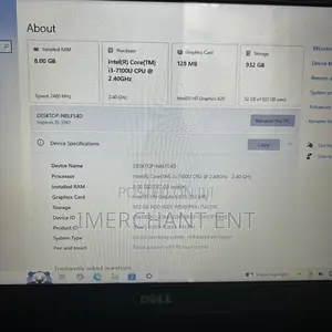 Laptop Dell Inspiron 15 3000 8GB Intel Core i3 HDD 1T