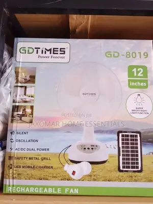 12" Rechargeable Fan