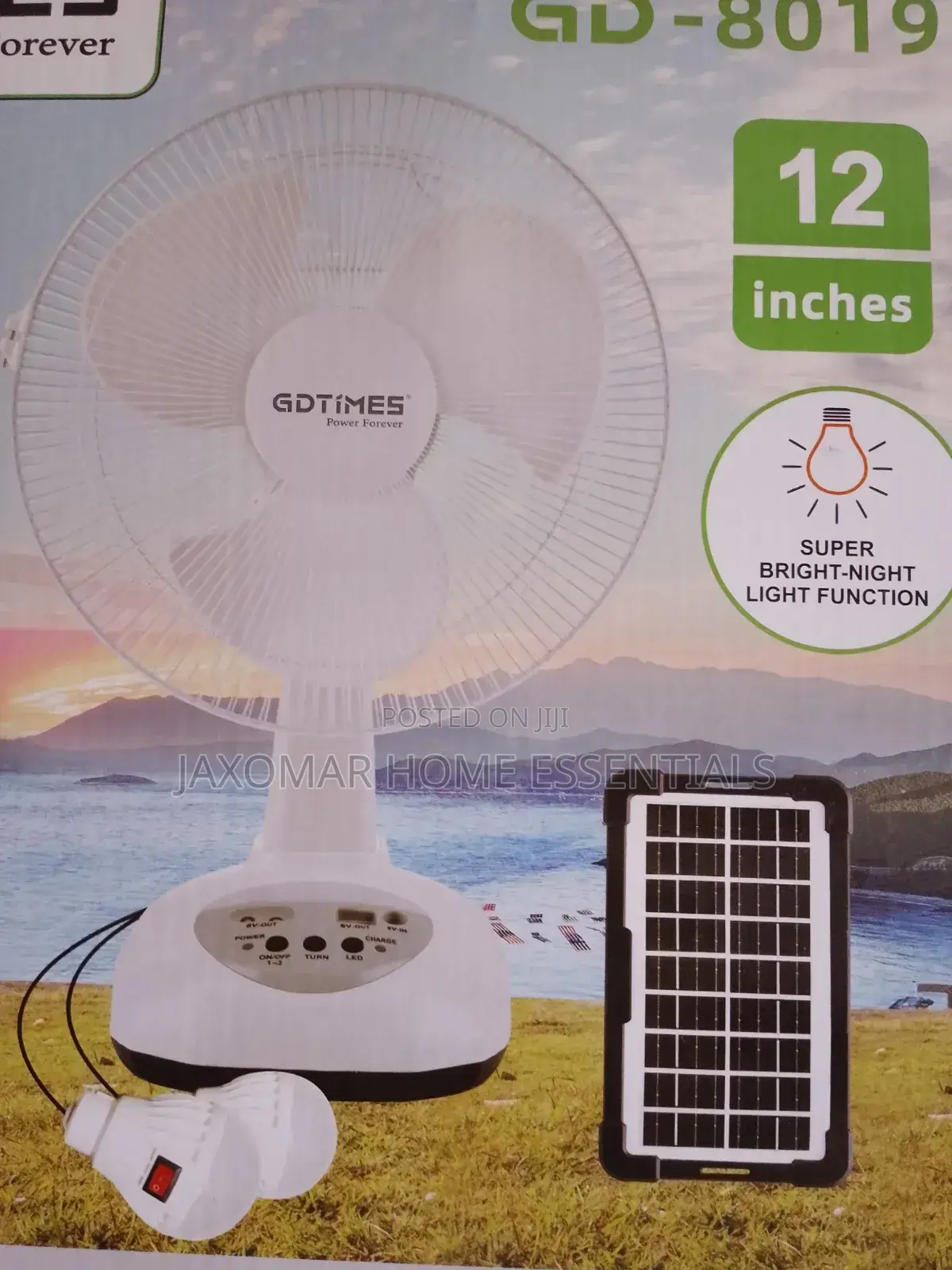12" Rechargeable Fan