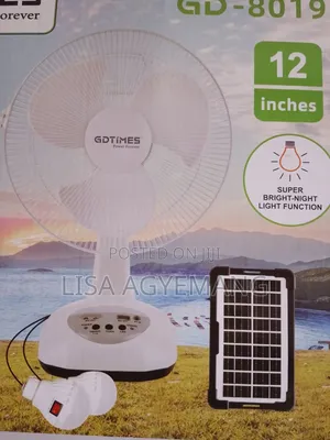 12" Rechargeable Fan