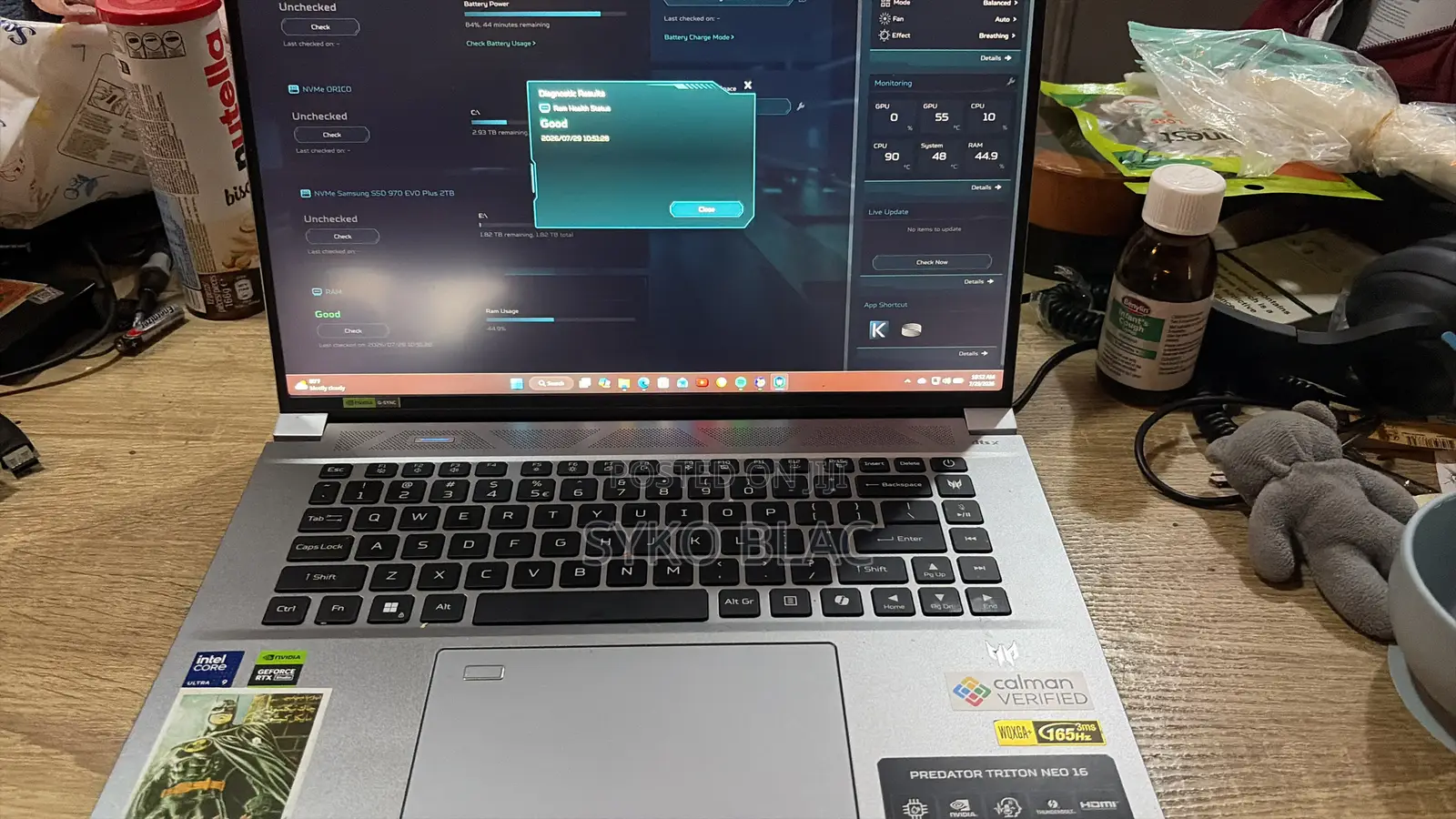 New Laptop Acer Predator Triton 16 32GB Intel Core i9 eMMC 2T