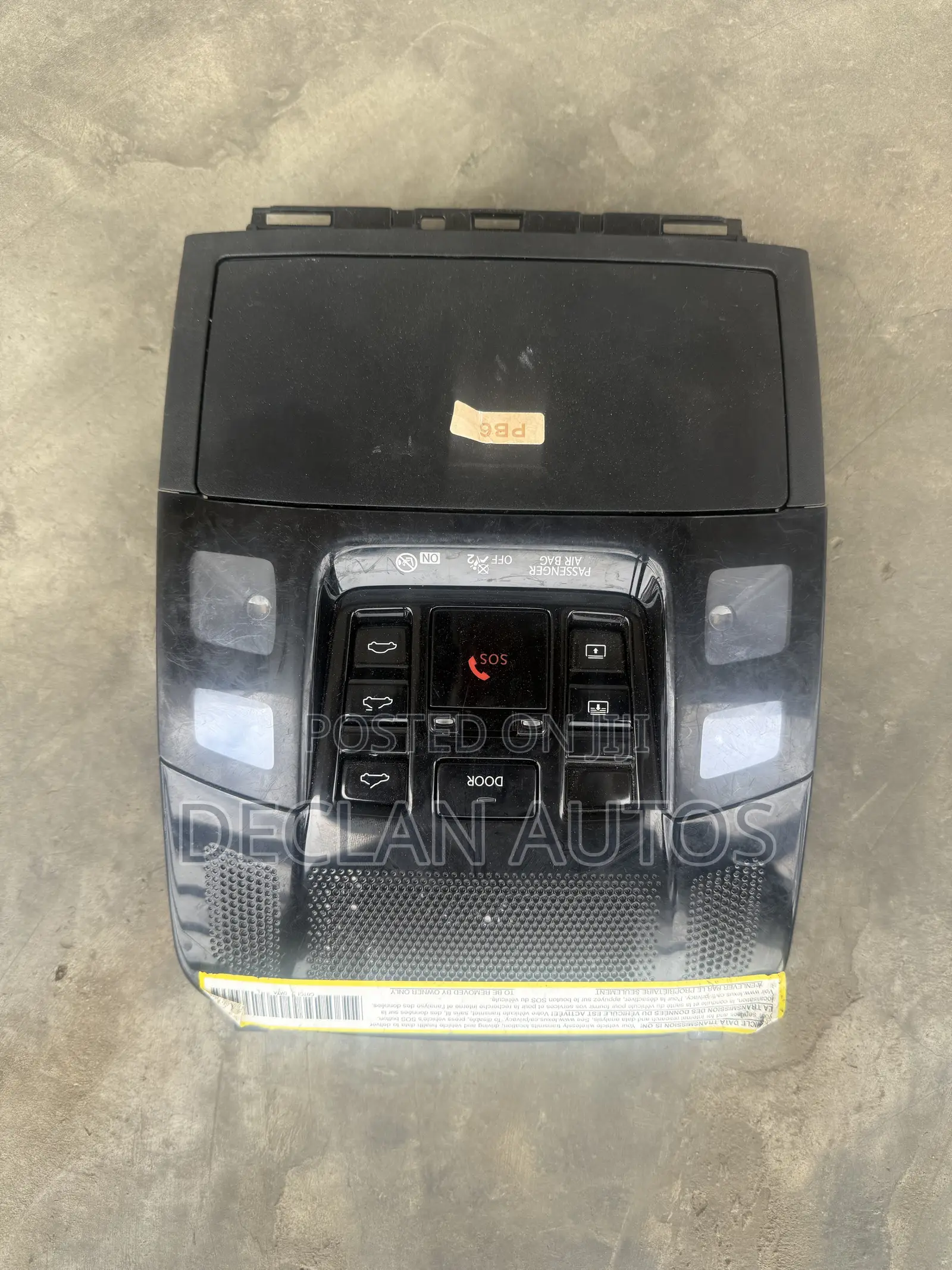2025 LEXUS RX350 Black Overhead Console Roof Mounted W/Maplites OEM