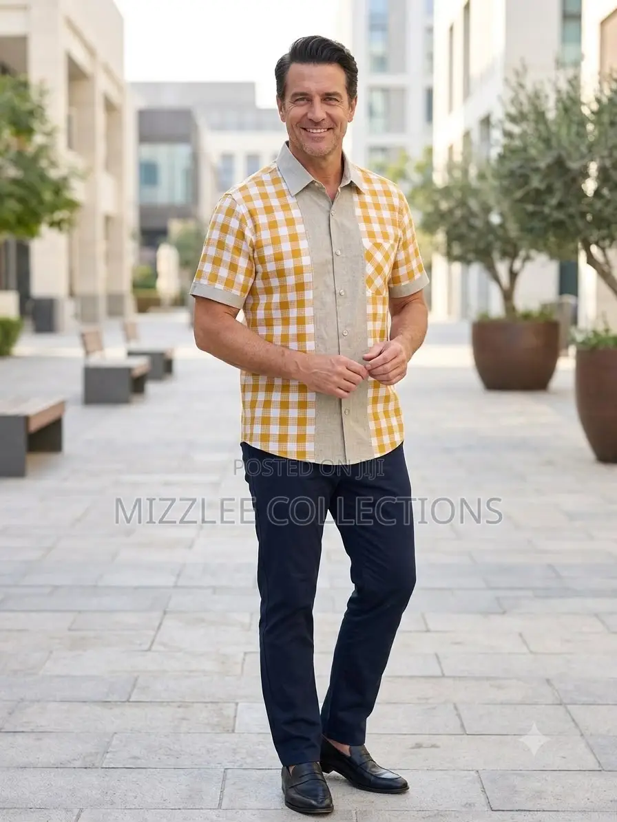 Quality Linen Short Sleeves Shirt for Men L-2xl