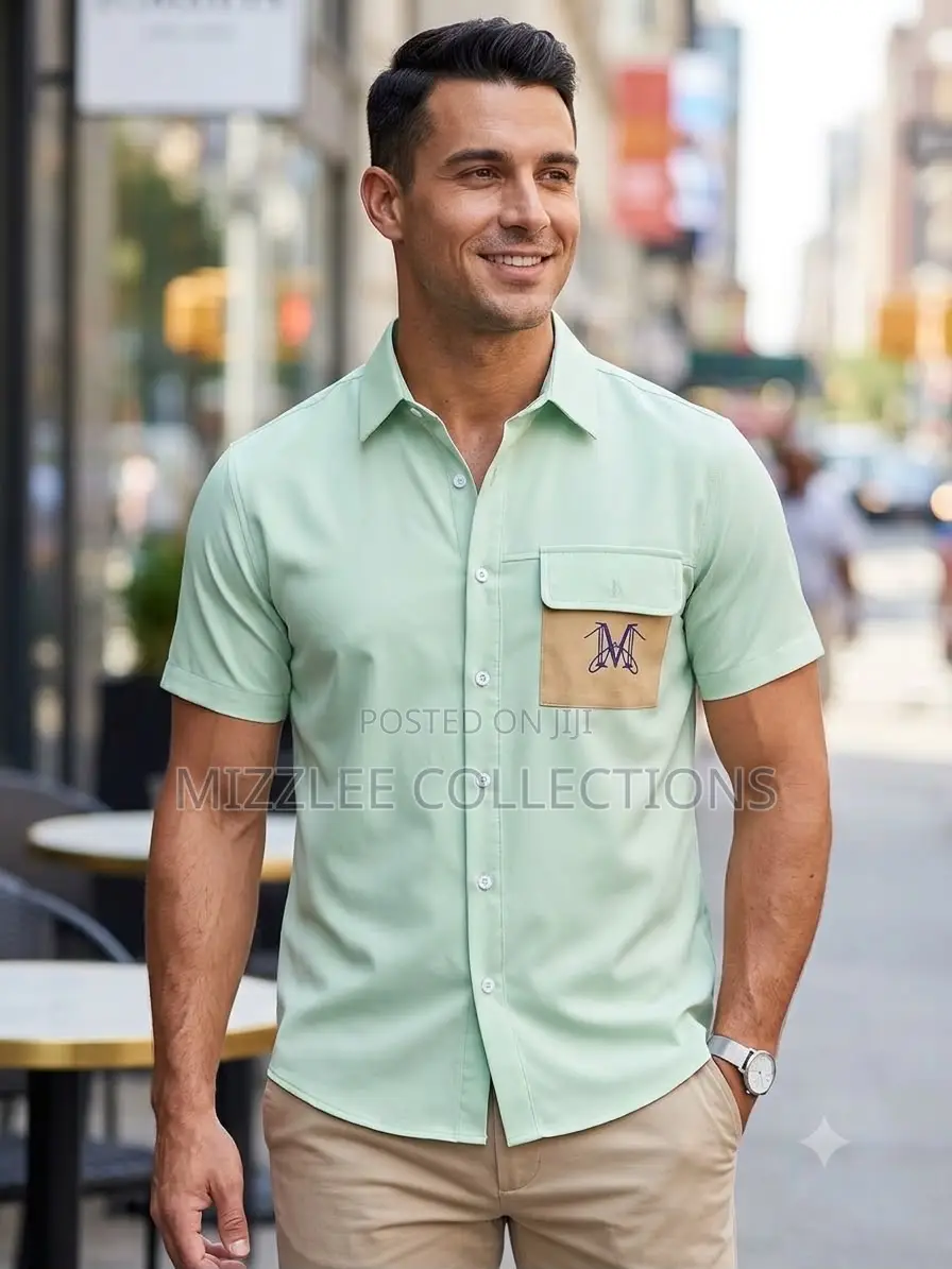 Quality Linen Short Sleeves Shirt for Men L-2xl