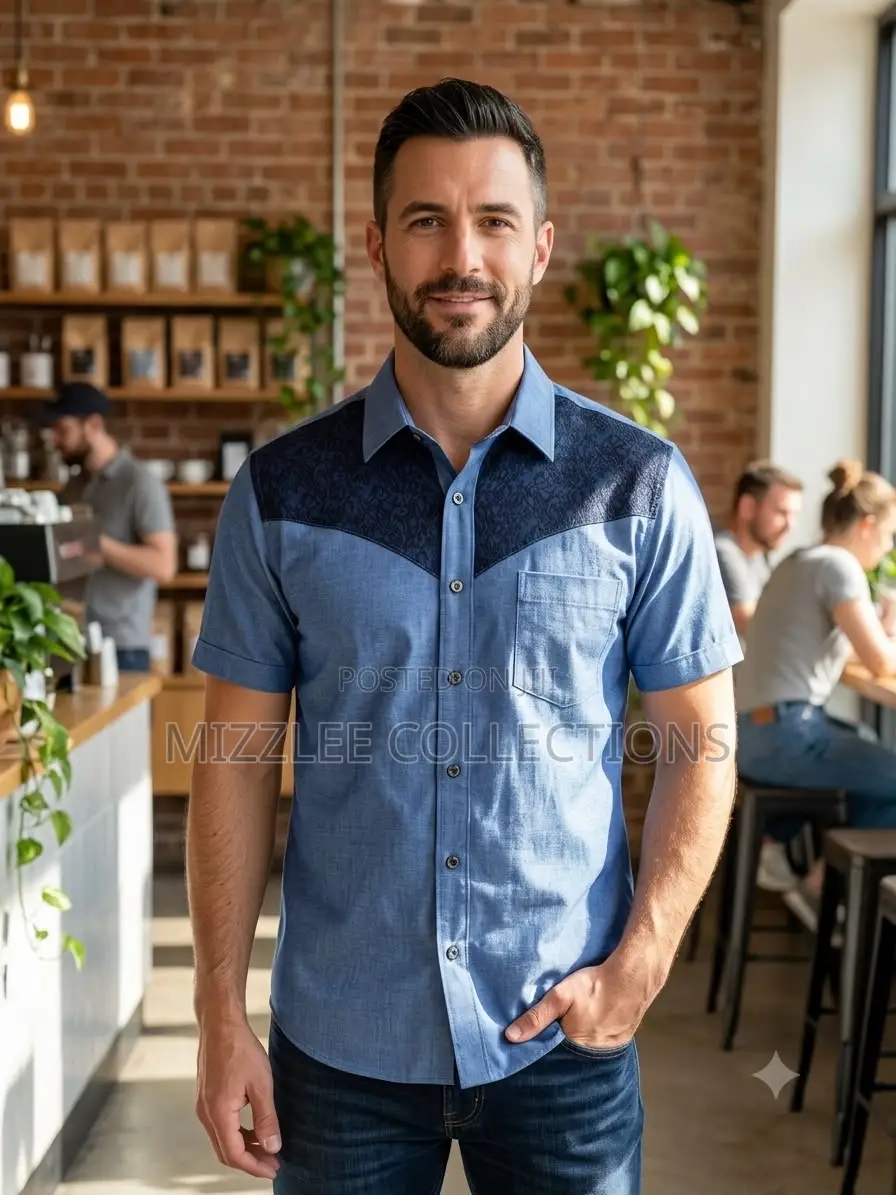 Quality Linen Short Sleeves Shirt for Men L-2xl