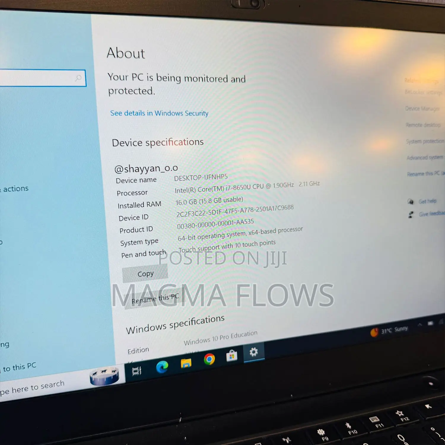 Laptop Lenovo ThinkPad T480s 16GB Intel Core i7 SSD 256GB