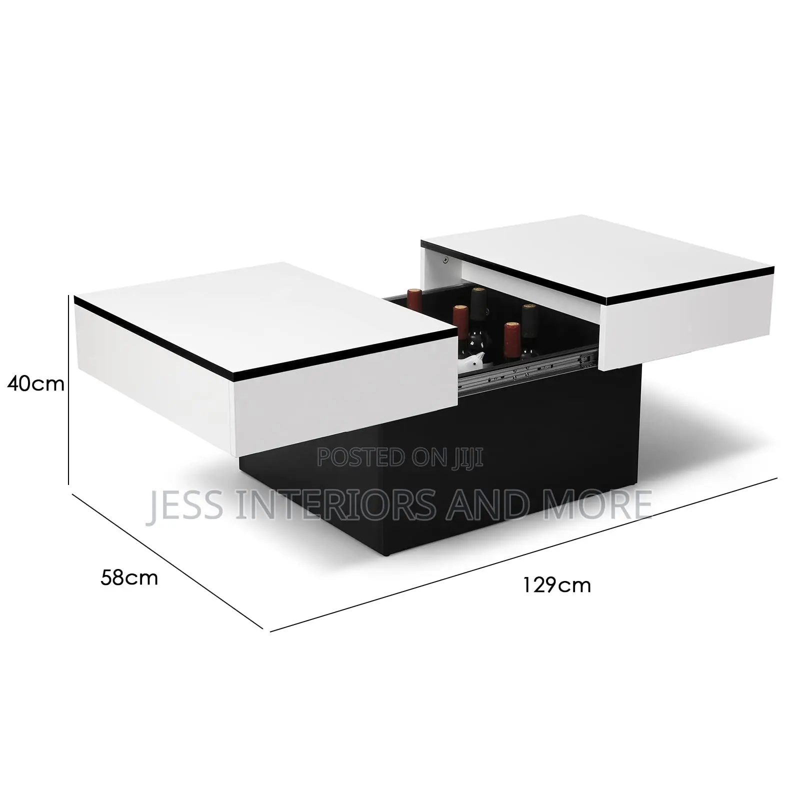 Center Table(Modern Coffee Table, Extendable With Storage)
