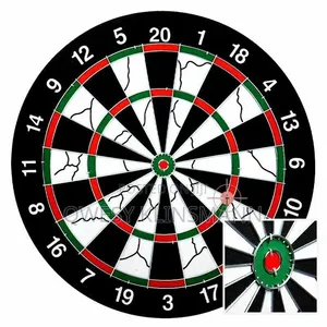 Double-Sided Dartboard, 17-Inch Large Dartboard