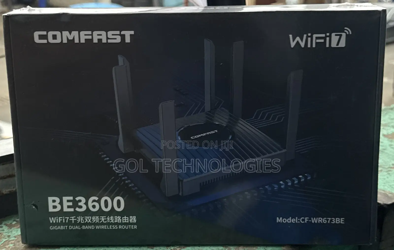 Comfast Be3600 Wifi7 Gigabit Dual-Band Wireless Router Cf-Wr673be