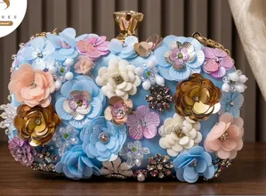 3D Floral Clutch