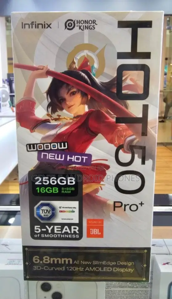 New Infinix Hot 50 Pro+ 4G 256 GB Gold