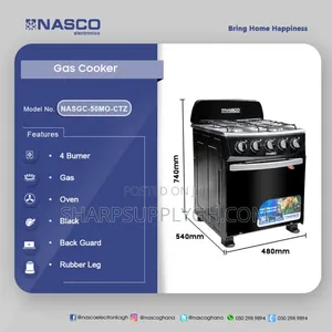 Nasco 4 Burner Gas Cooker With Grill