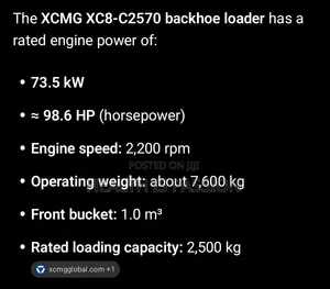 Brand New XCMG and LONKING Backhoe Loaders for Sale, 4*4 High Specs