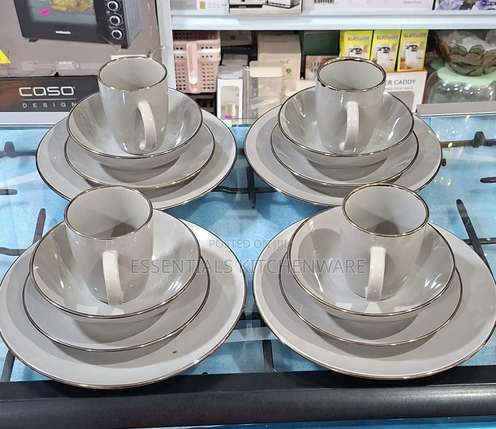 16pcs Dinner Set Grey