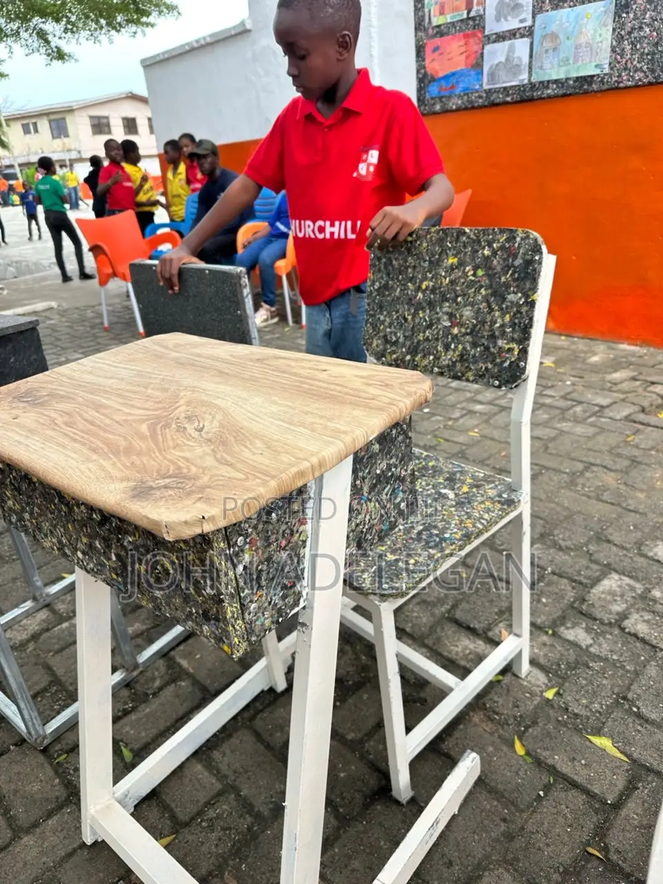 School Desks Made From Recycled Plastic Boards