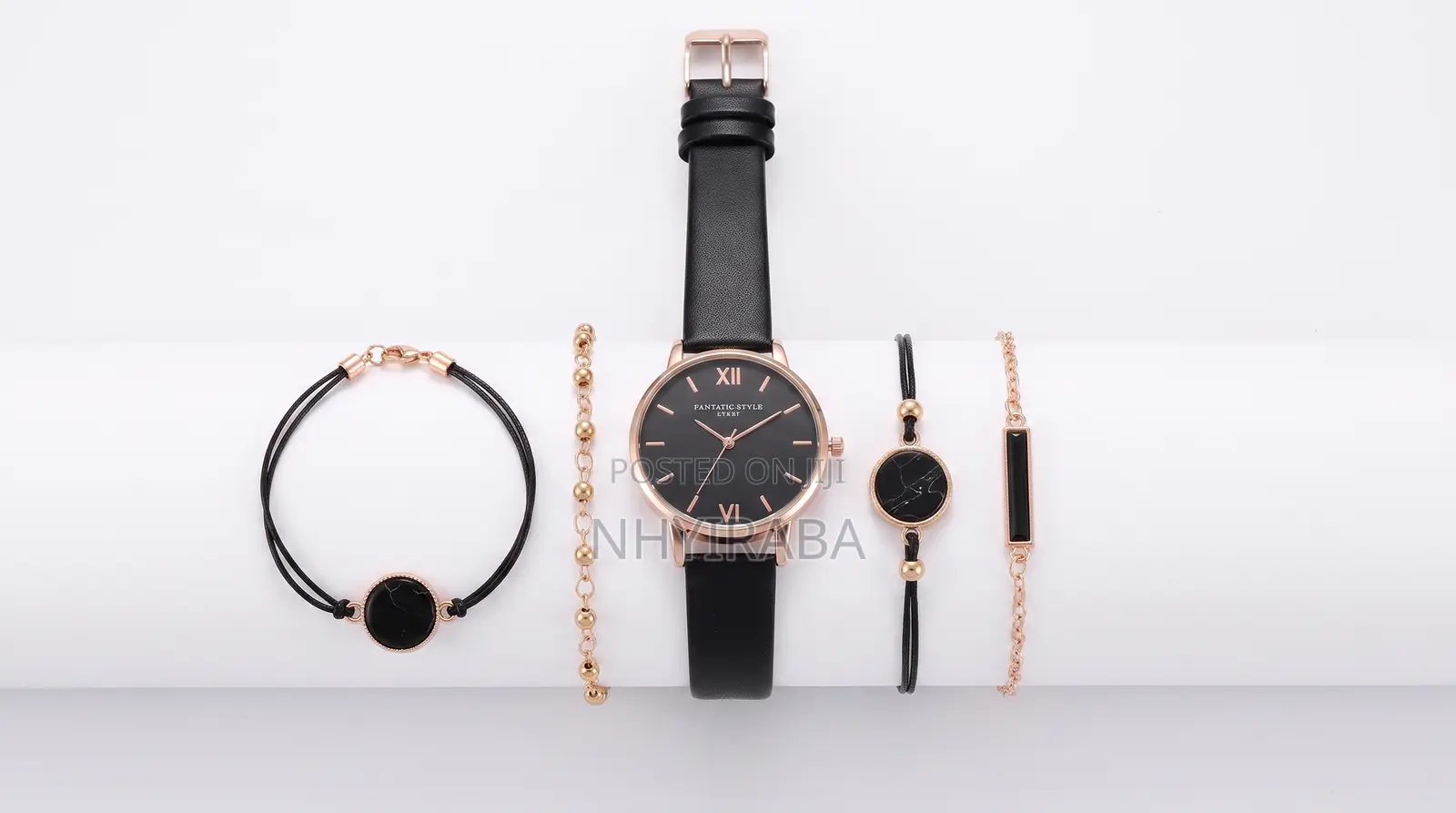 Trendy Minimalist Women’s Watch Set– 5-Piece Watch and Bracelet
