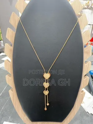Stainless Steel Ladies Necklace – Elegant Jewelry for Women in Ghana
