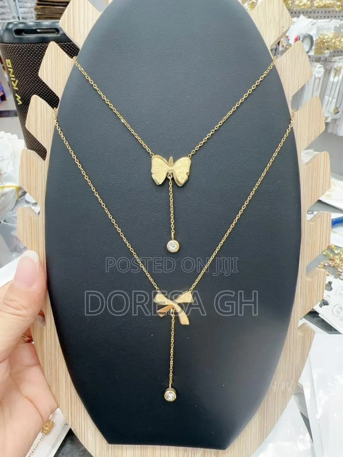Stainless Steel Ladies Necklace – Elegant Jewelry for Women in Ghana