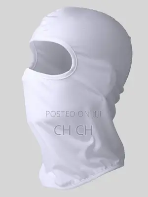 New White Stretchy Face Mask Ski Mask Balaclava